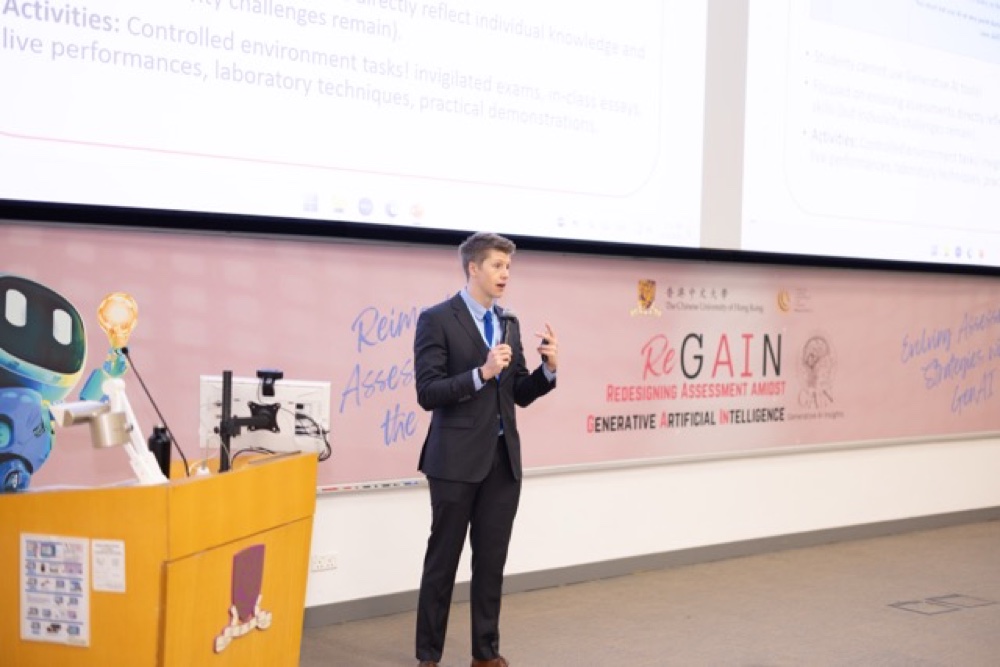 Dr Mike Perkins speaking about generative AI and assessment